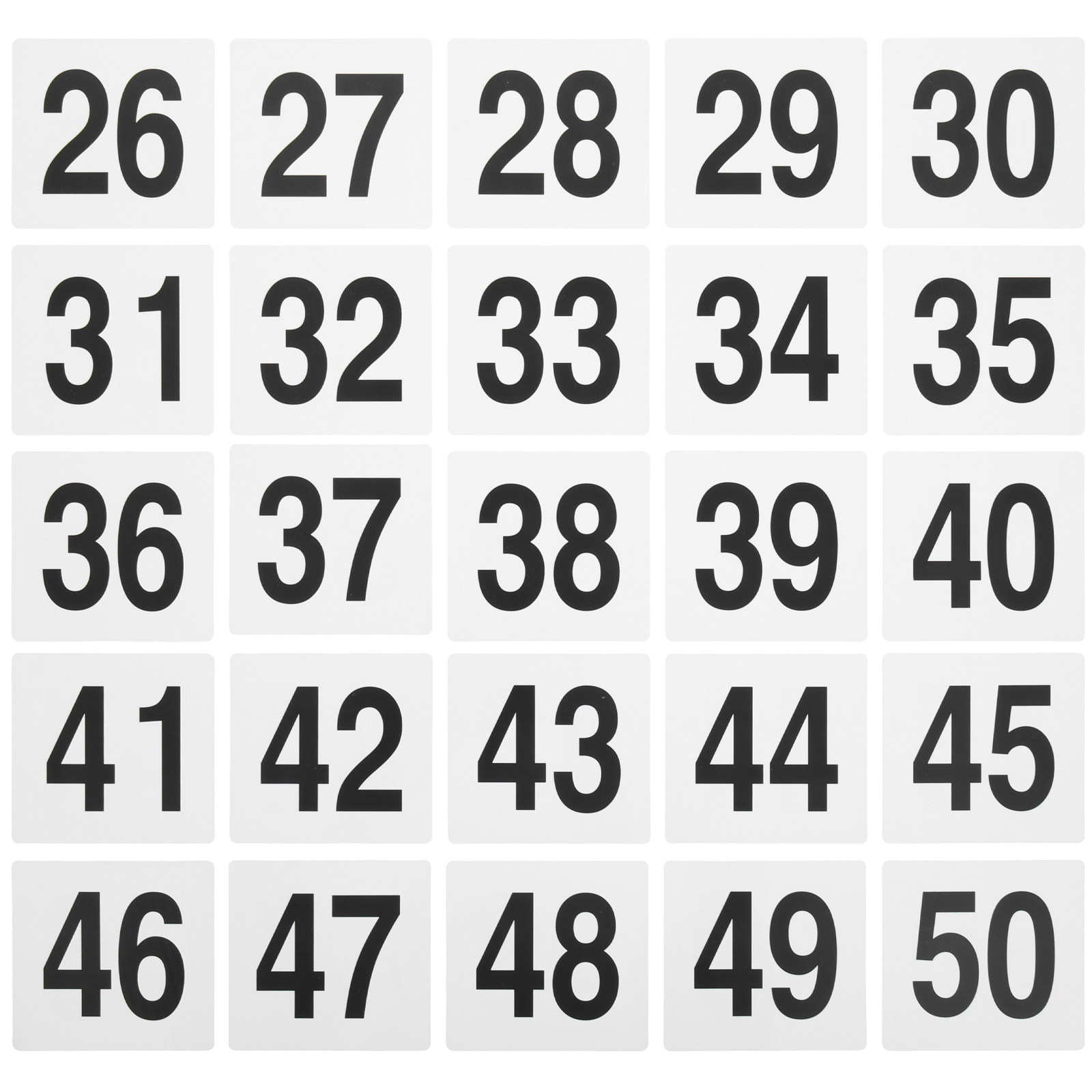 Wedding Solution - 25Pcs Fine Workmanship Numbered Table Signs