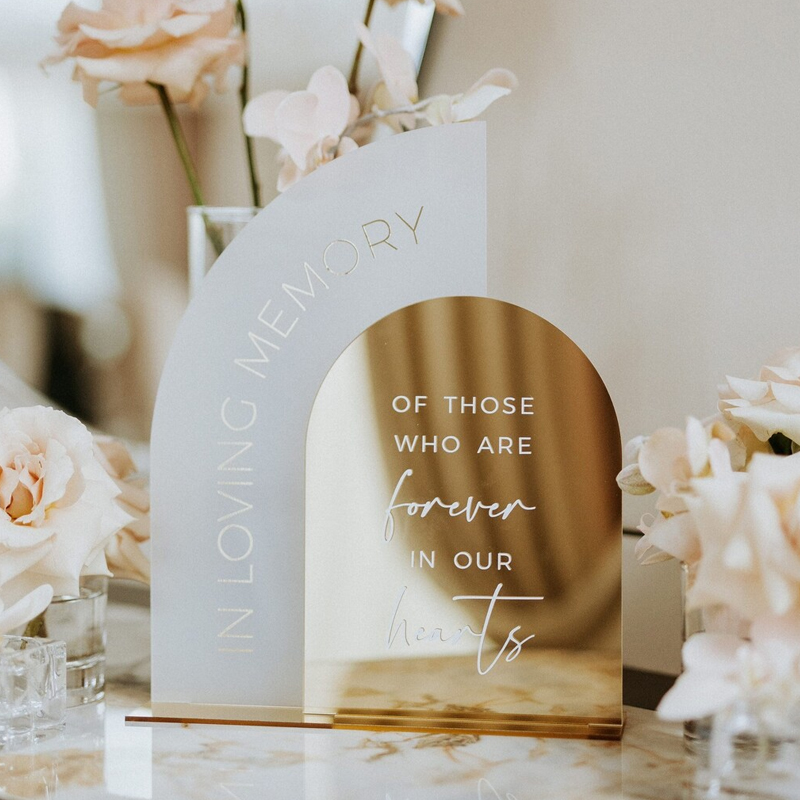 In Loving Memory Sign,Gold Mir - مراجعة Table Number Gold وسعره