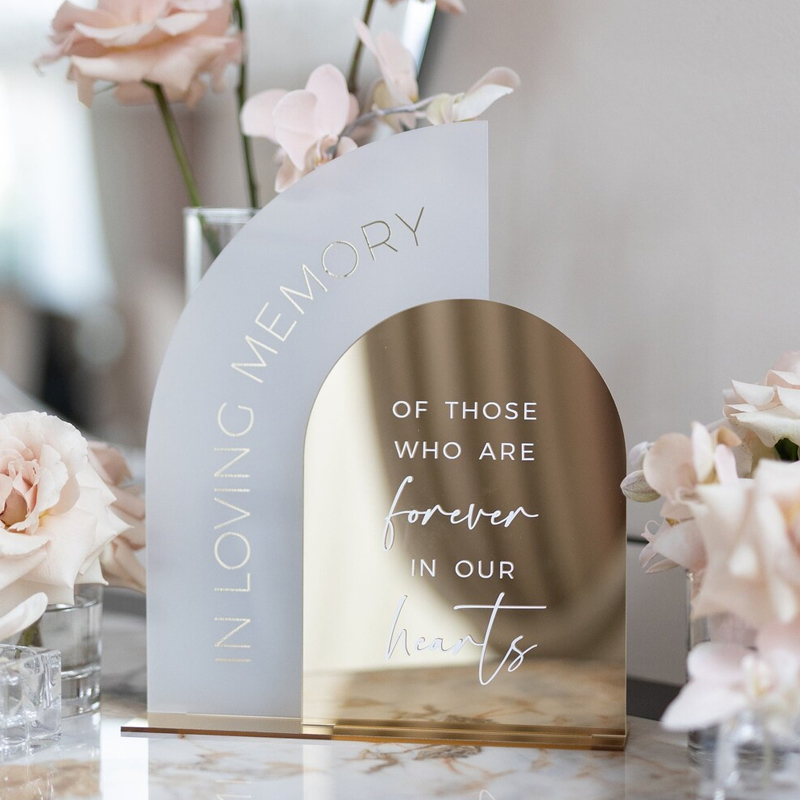 In Loving Memory Sign,Gold Mir - مراجعة Table Number Gold وسعره