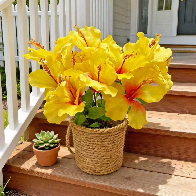 15 Flowers = 3 Bunches of Hibi - مراجعة Centerpiece Vase Tall وسعره