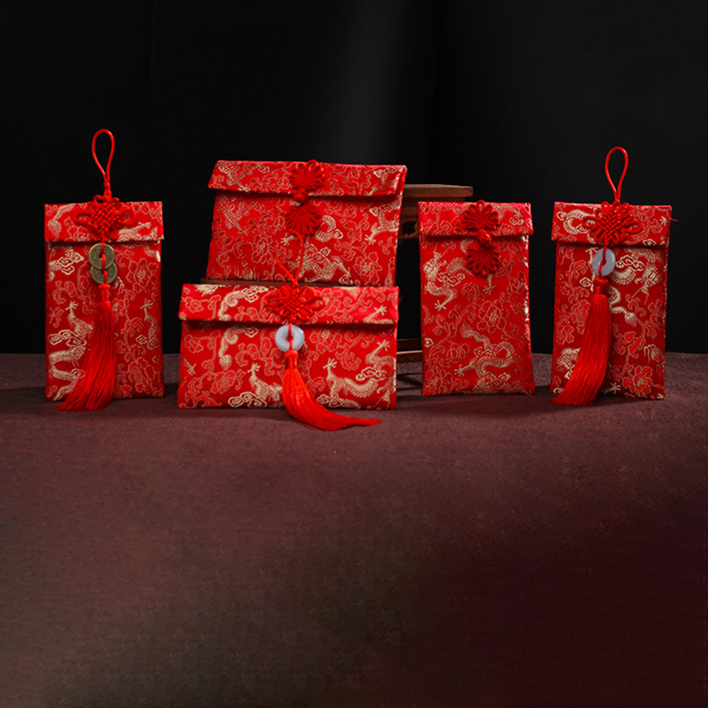 Chinese Style Brocade Red Enve - مراجعة Wedding Envelopes وسعره