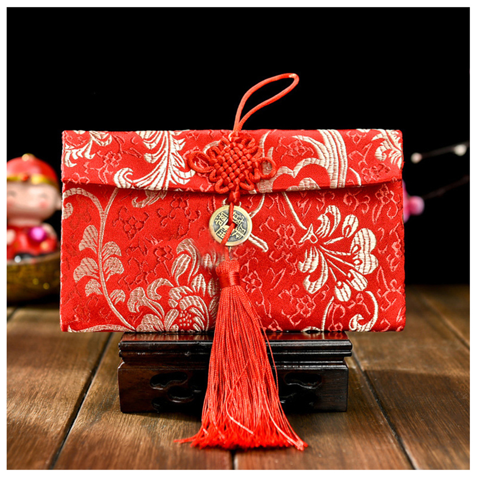 Chinese Style Brocade Red Enve - مراجعة Wedding Envelopes وسعره