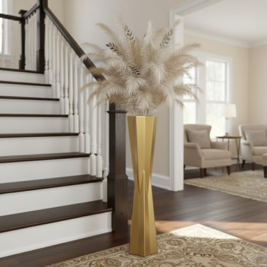 Star Tapered Gold Floor Vase 2 - مراجعة Centerpiece Vase Tall وسعره