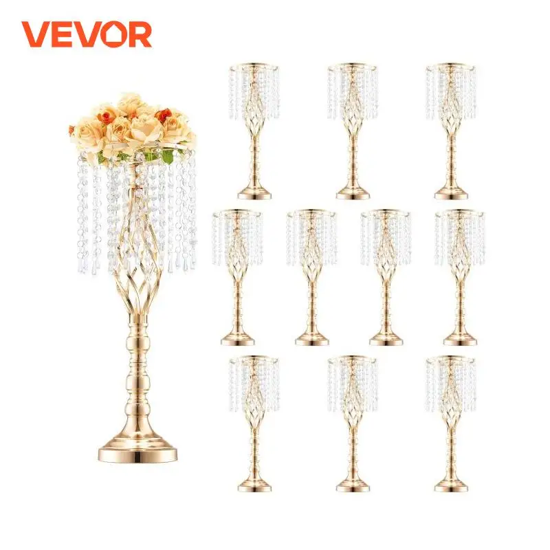 VEVOR Tall Crystal Wedding Flo - مراجعة Centerpiece Vase Tall وسعره