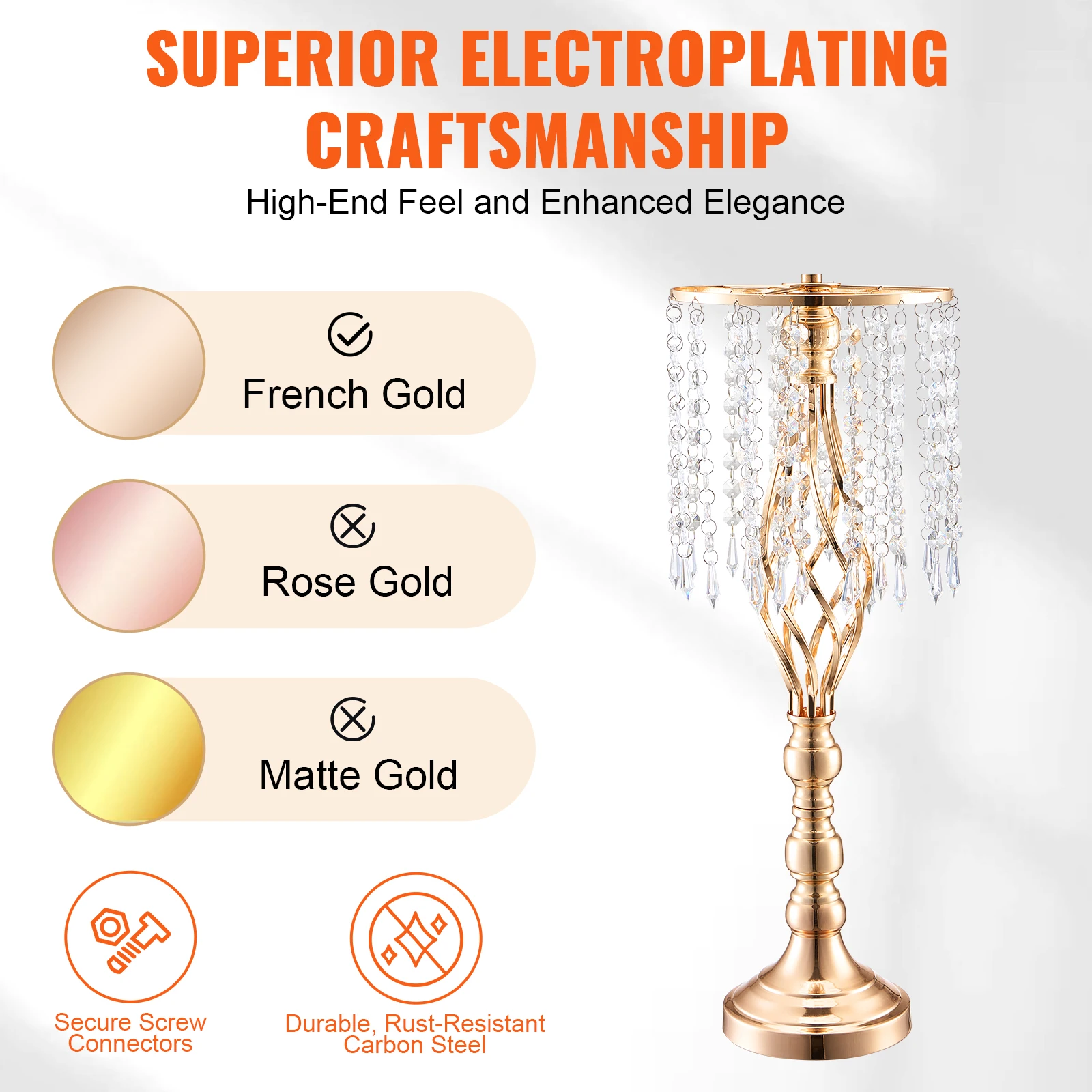 VEVOR Tall Crystal Wedding Flo - مراجعة Centerpiece Vase Tall وسعره