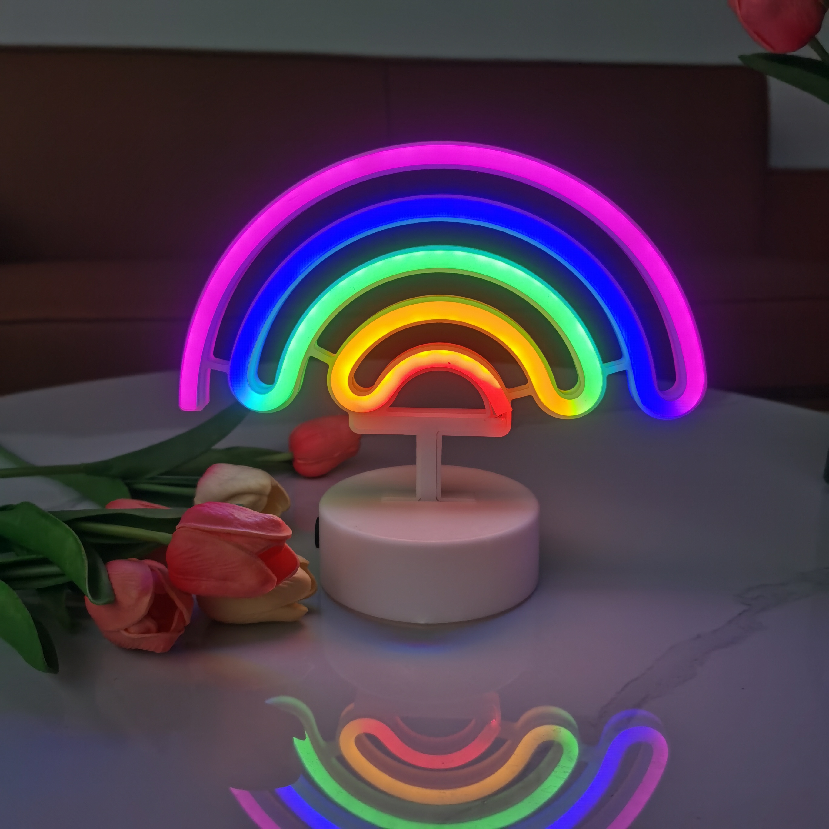 Cute Rainbow Neon Lights, USB  - مراجعة Wedding Power Supply وسعره