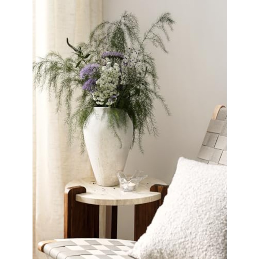 White Ceramic Vase - Large Tal - مراجعة Centerpiece Vase Tall وسعره