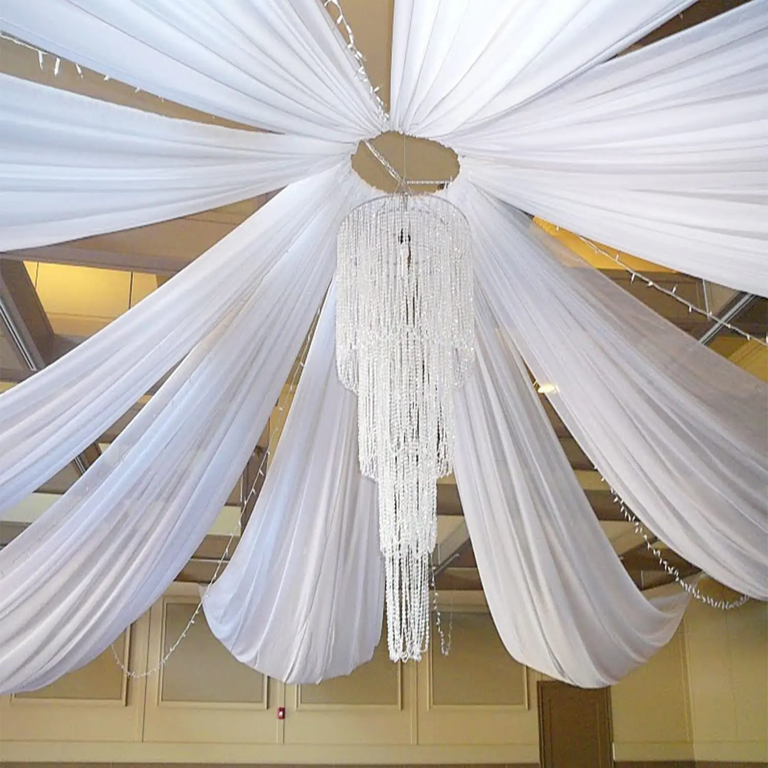 White Wedding Dress Ceiling Dr - مراجعة Wedding Ceremony Supply وسعره