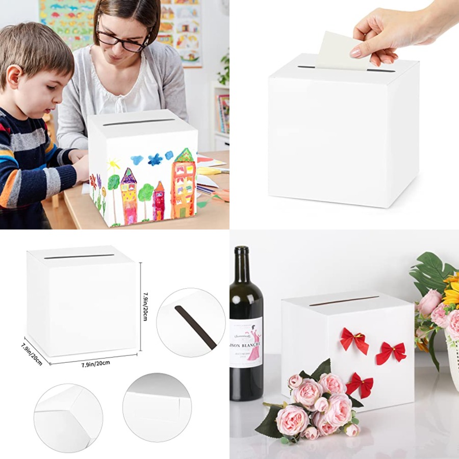White Card Box Wedding Favors  - مراجعة Wedding Favor Box وسعره