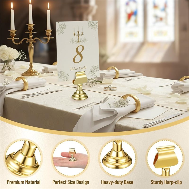 ~Latest Model 12Pcs Gold Mini  - مراجعة Table Number Gold وسعره
