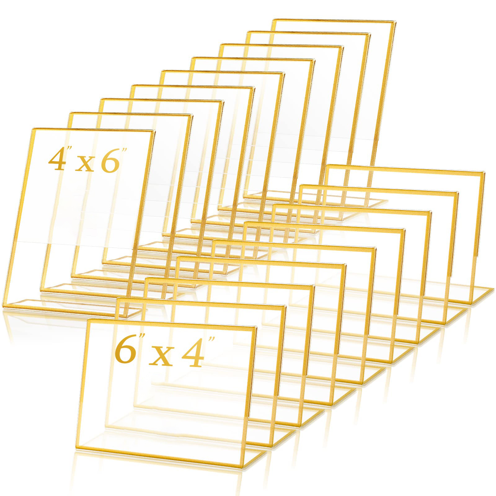 Gold Frame Acrylic Sign Holder - مراجعة Table Number Gold وسعره