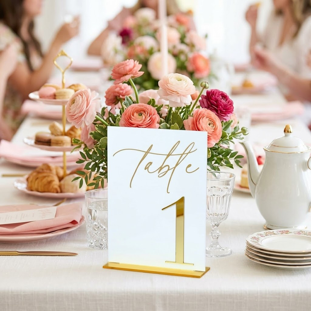 Wedding Table Numbers 1-10 wit - مراجعة Table Number Gold وسعره
