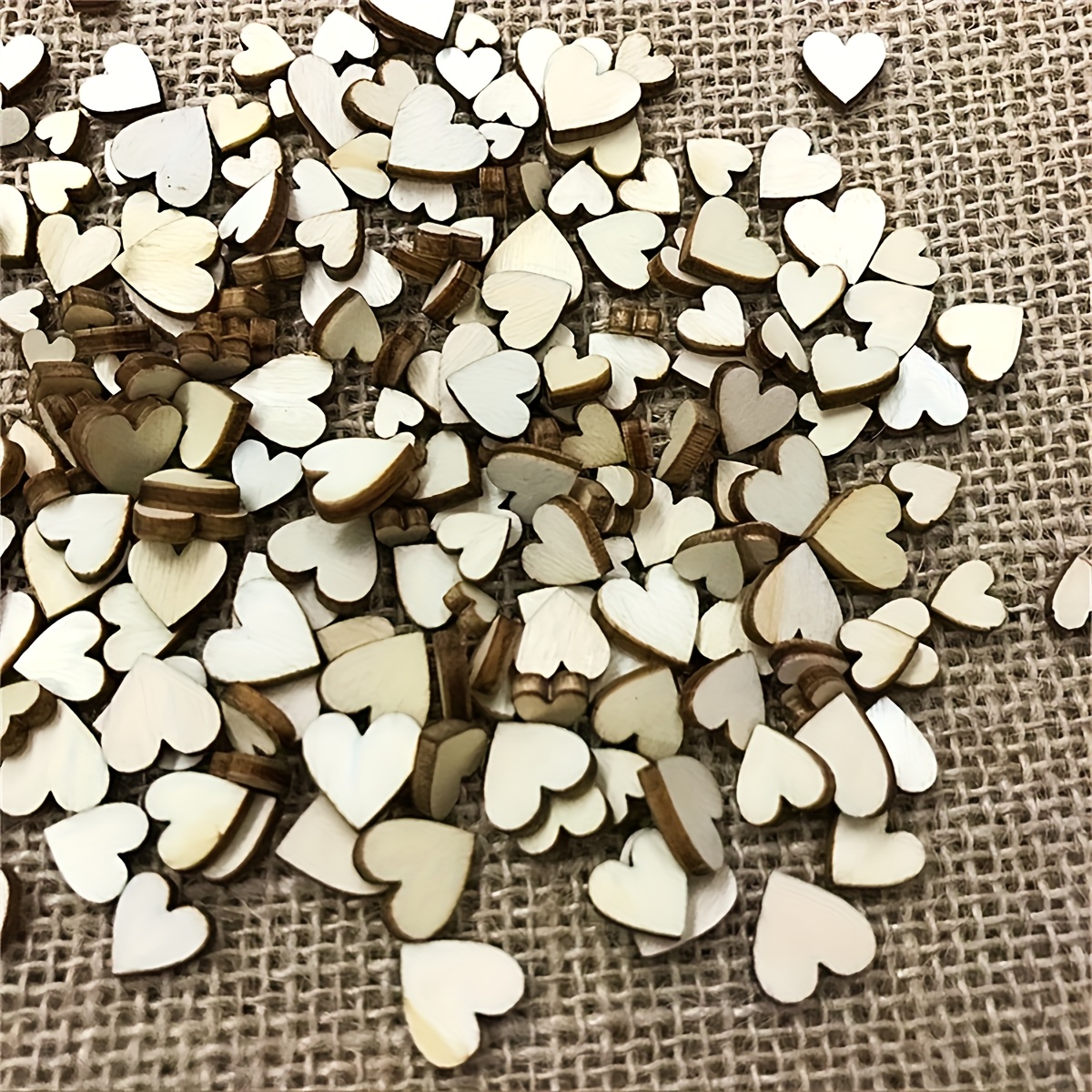 100pcs Rustic Wooden Heart Con - مراجعة Wedding Ceremony Supply وسعره