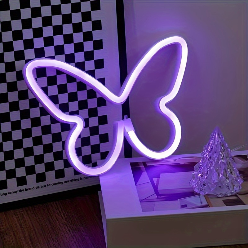 LED butterfly neon lights, USB - مراجعة Wedding Power Supply وسعره
