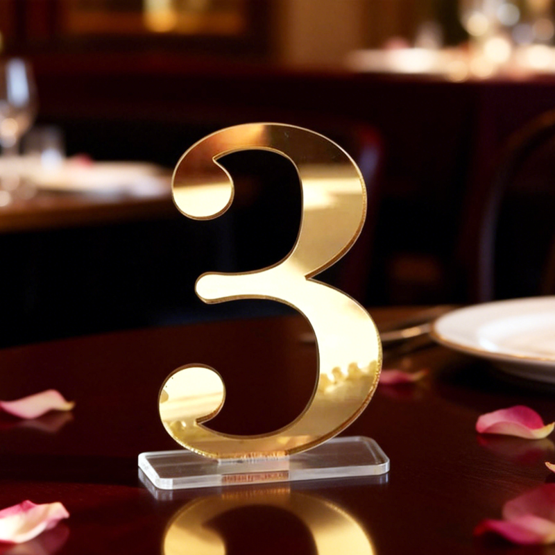 Numbers for Wedding Tables wit - مراجعة Table Number Gold وسعره