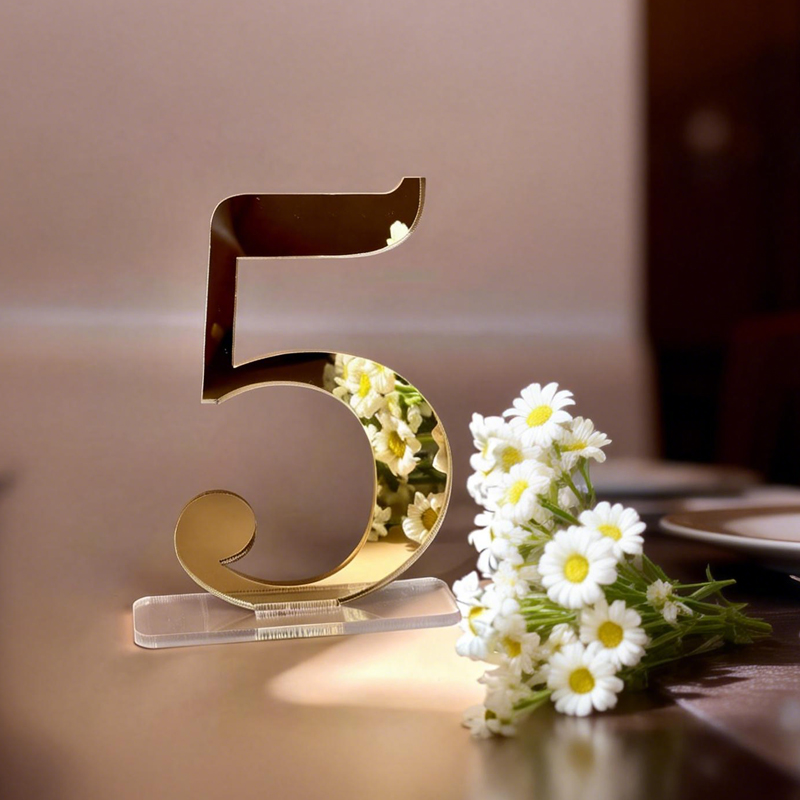 Numbers for Wedding Tables wit - مراجعة Table Number Gold وسعره
