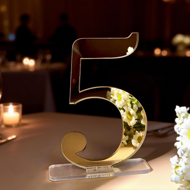 Numbers for Wedding Tables wit - مراجعة Table Number Gold وسعره