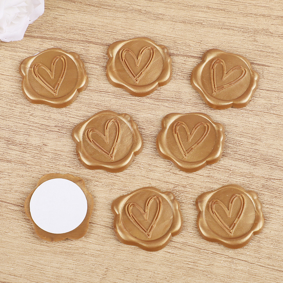 20pcs Self Adhesive Heart Wax  - مراجعة Wedding Envelopes وسعره