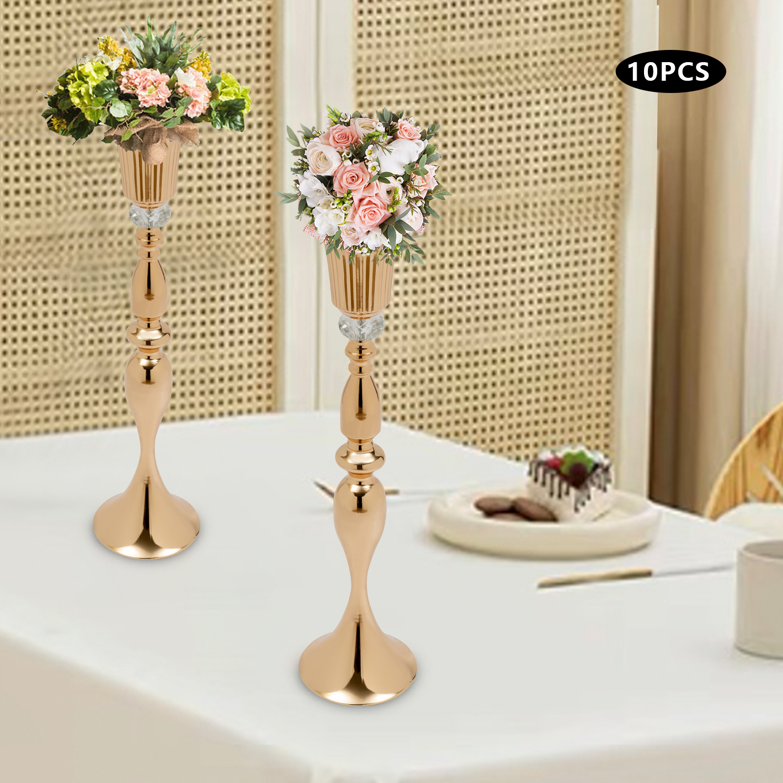 10 Pcs 29.1in Tall Flower Vase - مراجعة Centerpiece Vase Tall وسعره