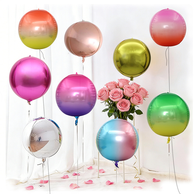 5pcs 10 18 22 Inch 4D Round Me - مراجعة Wedding/Event Supply Store وسعره