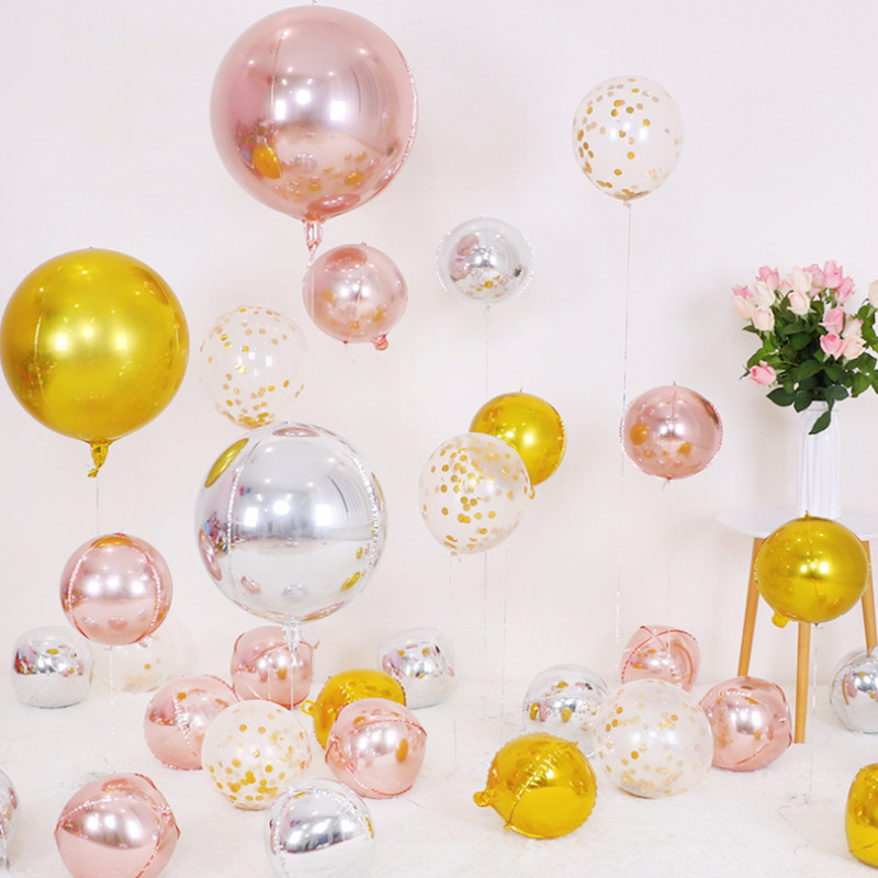 5pcs 10 18 22 Inch 4D Round Me - مراجعة Wedding/Event Supply Store وسعره