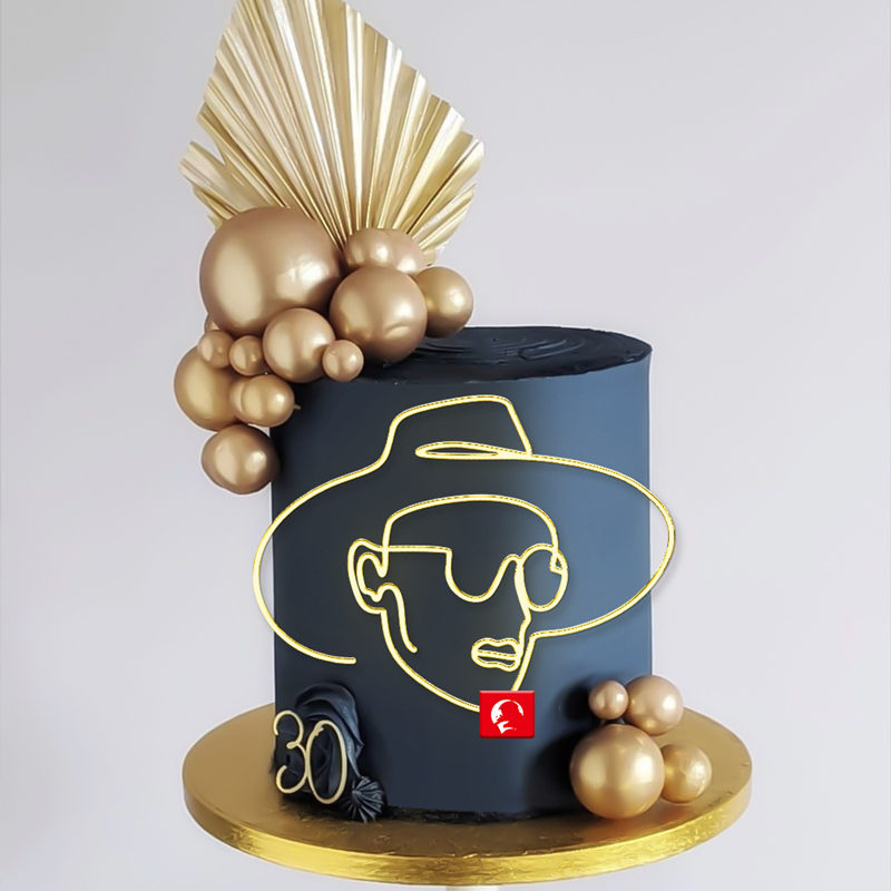 Sketch Face Acrylic Birthday C - مراجعة Suit Supply Wedding Party وسعره