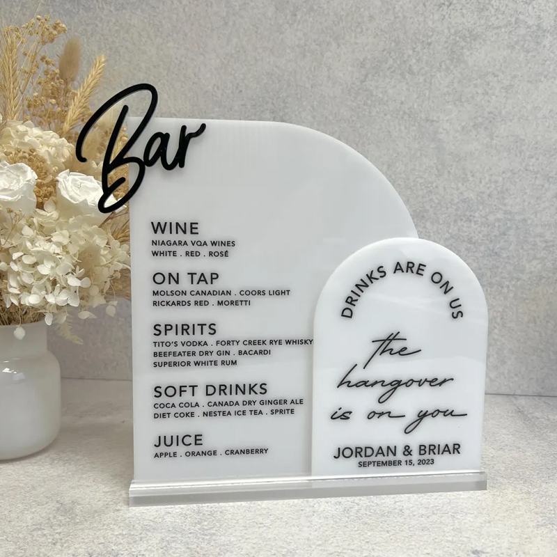 Custom Bar Menu with 3D Cutout - مراجعة Table Number Gold وسعره