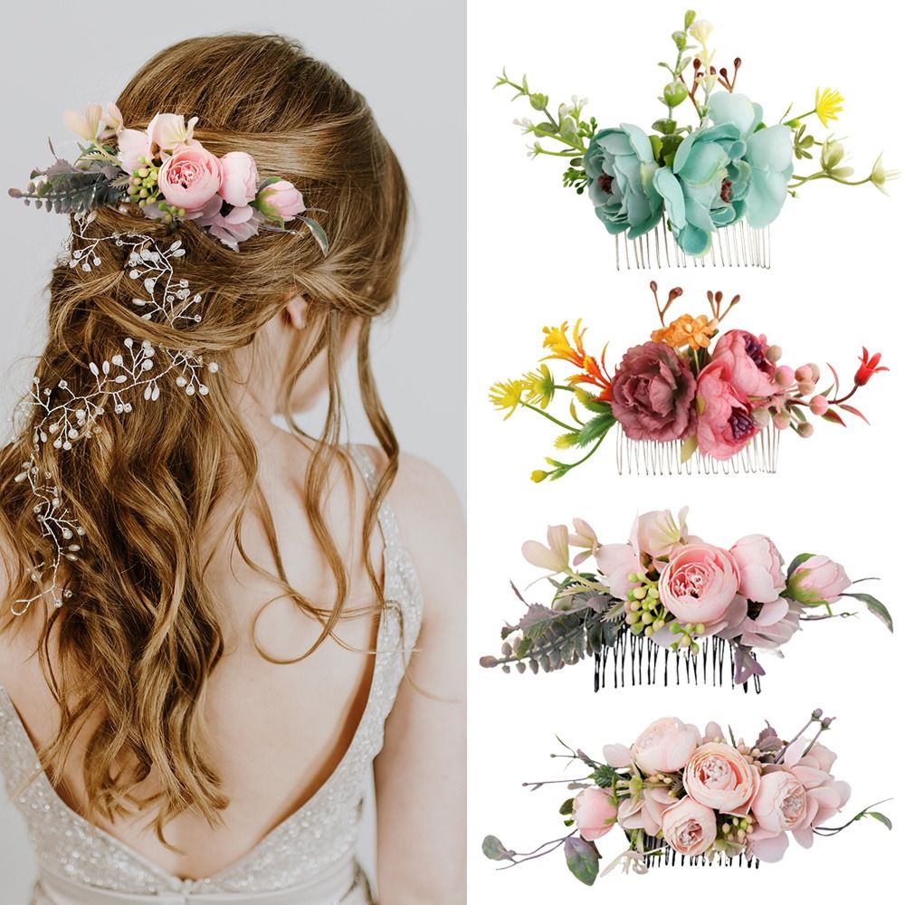 Flower Hair Comb Elegant Brida - مراجعة Wedding Ceremony Supply وسعره