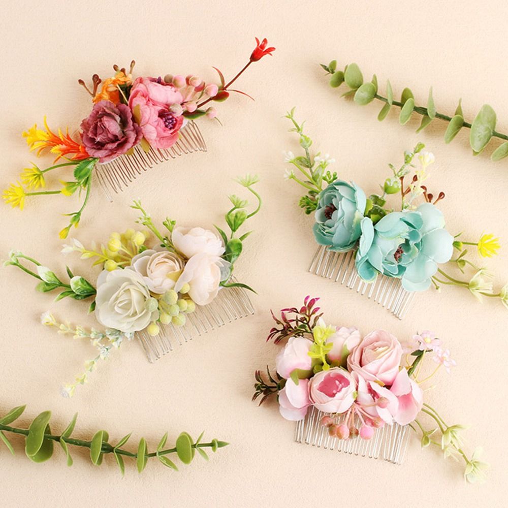Flower Hair Comb Elegant Brida - مراجعة Wedding Ceremony Supply وسعره