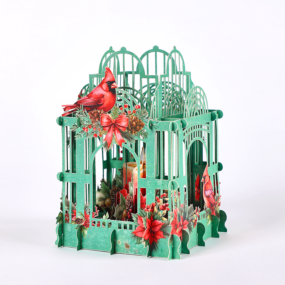 Christmas Poinsettia 3D Box Ca - مراجعة Wedding Supply Business وسعره