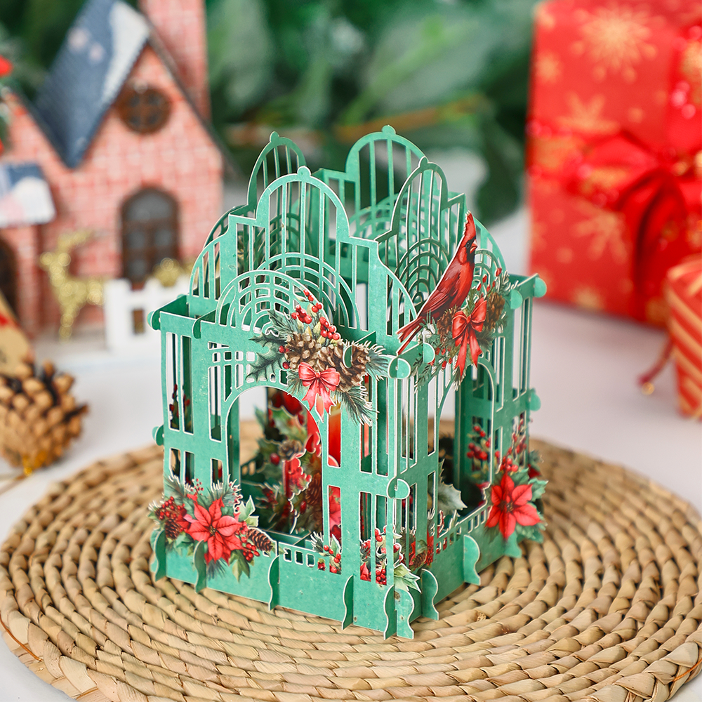 Christmas Poinsettia 3D Box Ca - مراجعة Wedding Supply Business وسعره