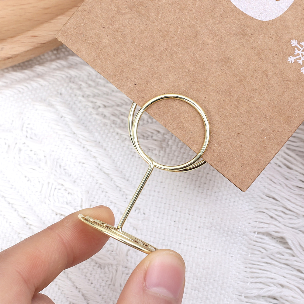 24-2pcs Metal Place Card Holde - مراجعة Table Number Gold وسعره