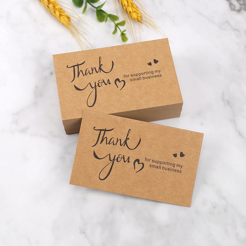 50pcs Thank You Cards Kraft Pa - مراجعة Wedding/Event Supply Store وسعره