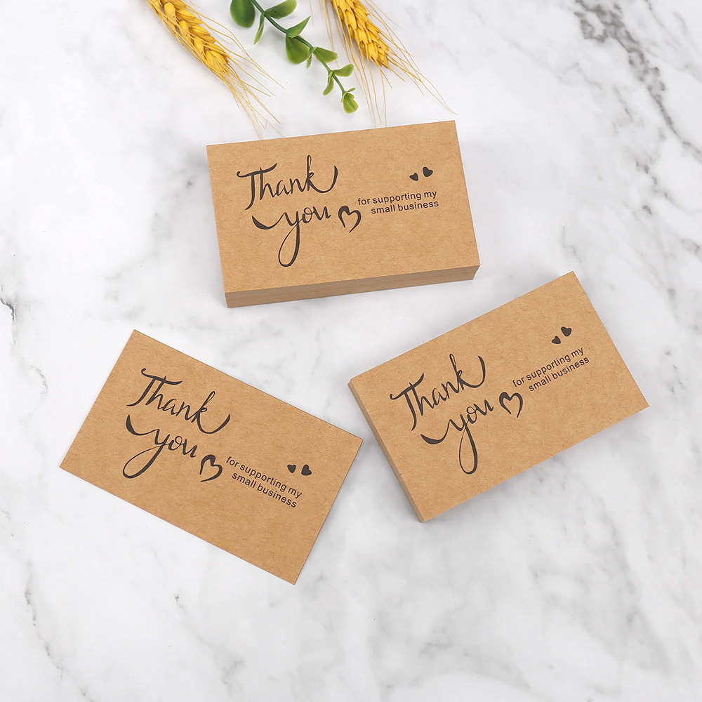 50pcs Thank You Cards Kraft Pa - مراجعة Wedding/Event Supply Store وسعره