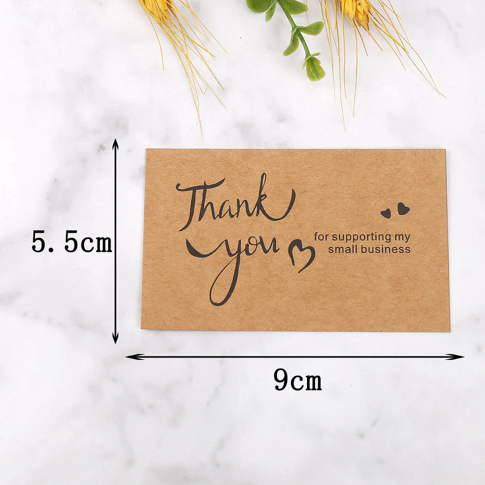 50pcs Thank You Cards Kraft Pa - مراجعة Wedding/Event Supply Store وسعره