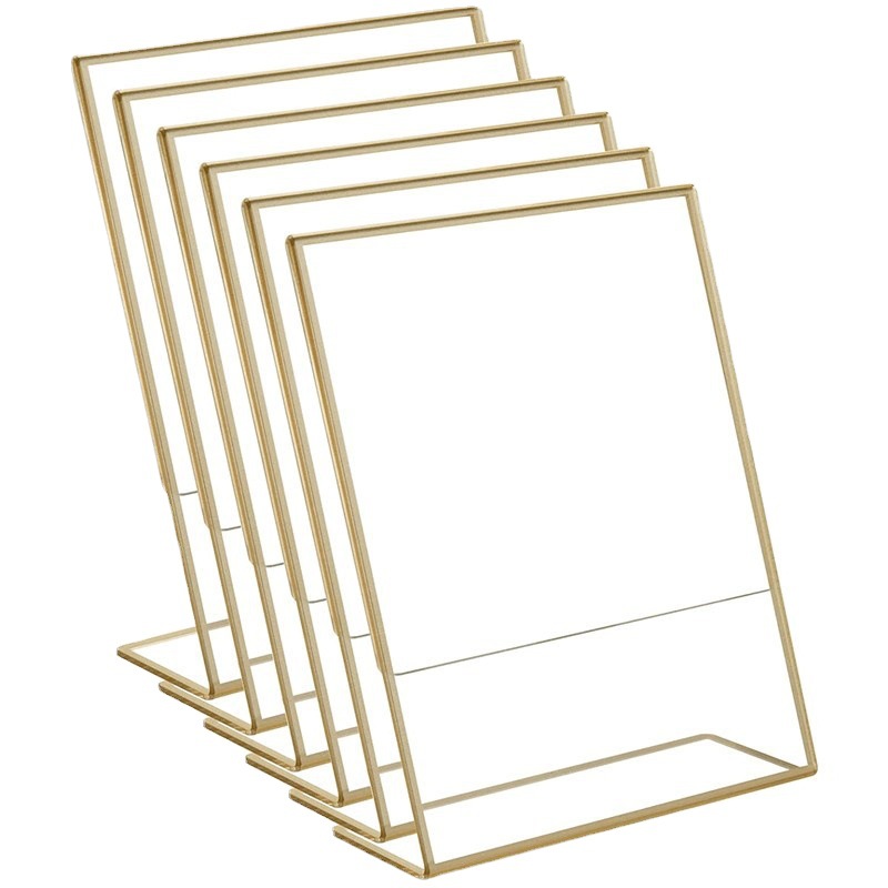 6Pack 8.5 X 11 Acrylic Sign Ho - مراجعة Table Number Gold وسعره