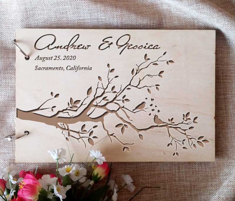 Personalized Engraved  Wooden  - مراجعة Wedding Ceremony Supply وسعره