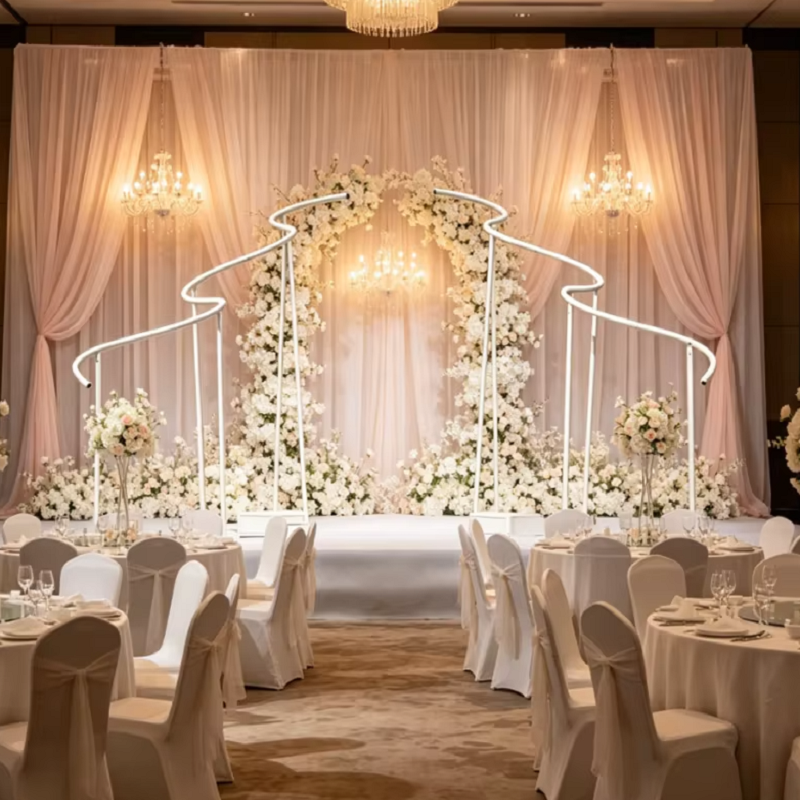 Luxury Wave Shape Frame Outdoo - مراجعة Wedding/Event Supply Store وسعره