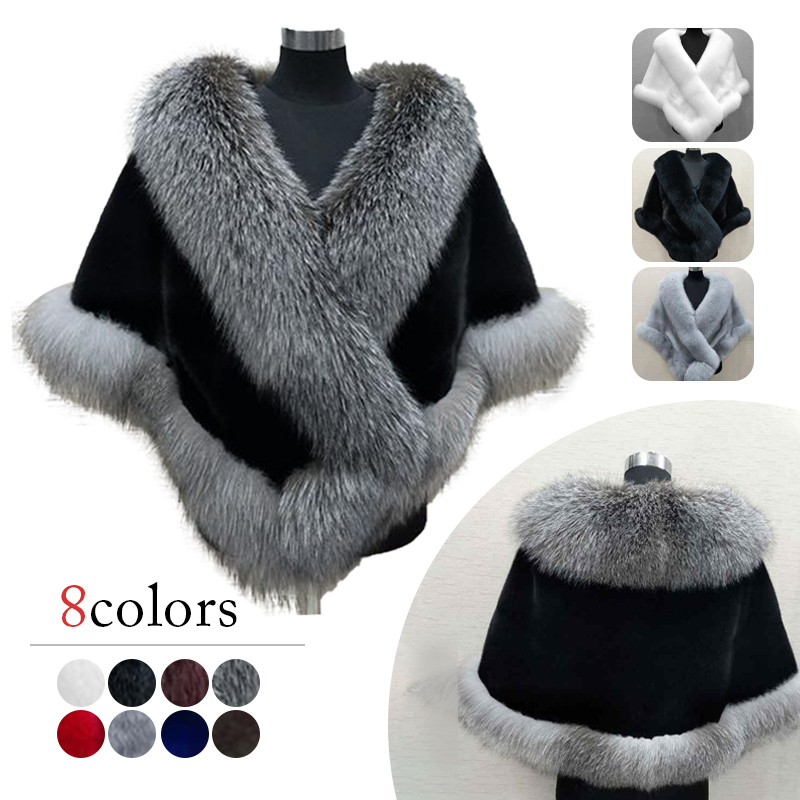 Women Winter Faux Mink Fox Fur - مراجعة Wedding Dress Supply وسعره