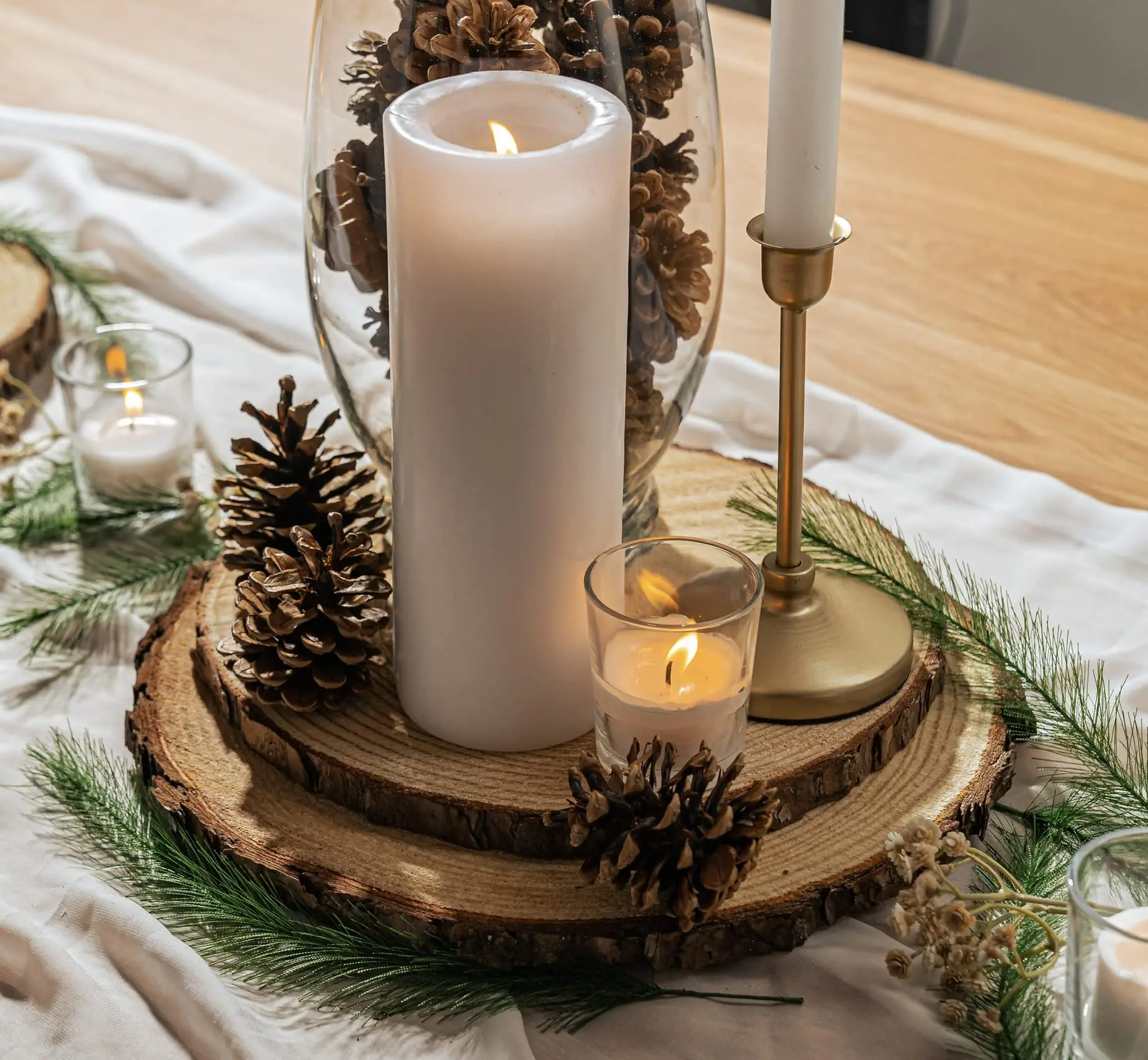 18-30cm Natural Wood Slices Ro - مراجعة Wedding Ceremony Supply وسعره