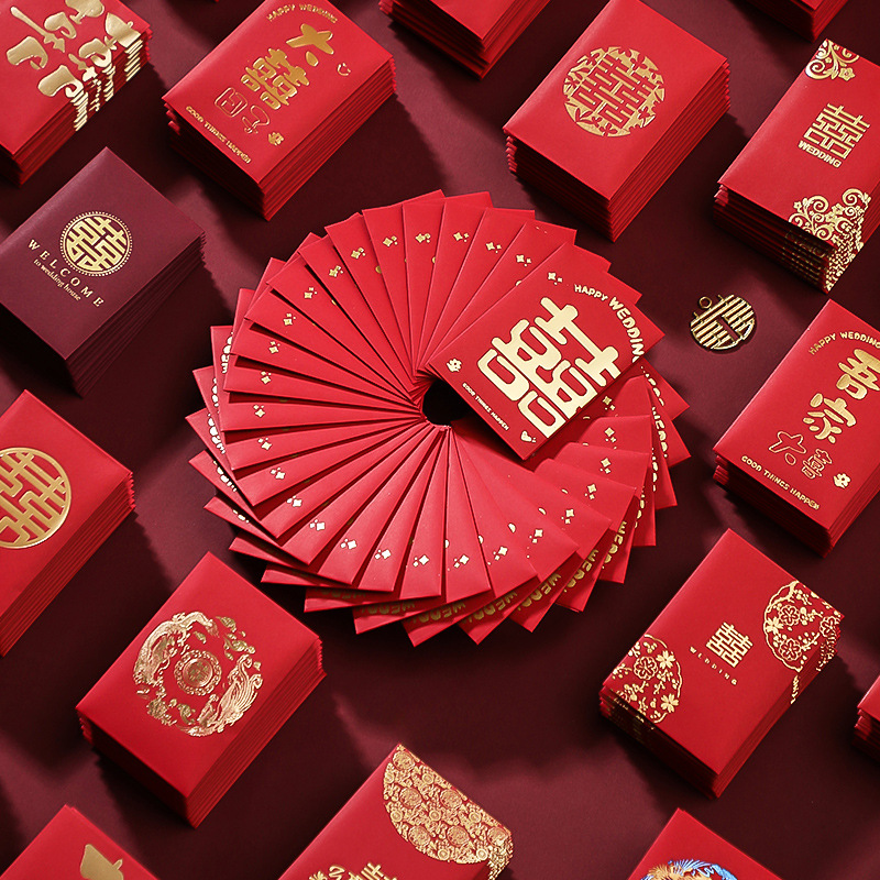 50pcs Chinese New Year Red Env - مراجعة Wedding Envelopes وسعره