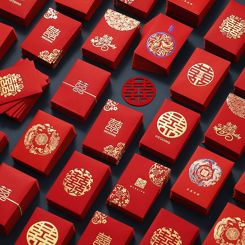 50pcs Chinese New Year Red Env - مراجعة Wedding Envelopes وسعره
