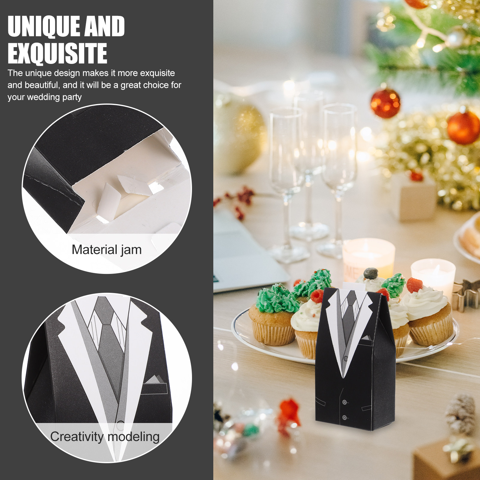 100Pcs Wedding Favor Box Premi - مراجعة Suit Supply Wedding Party وسعره
