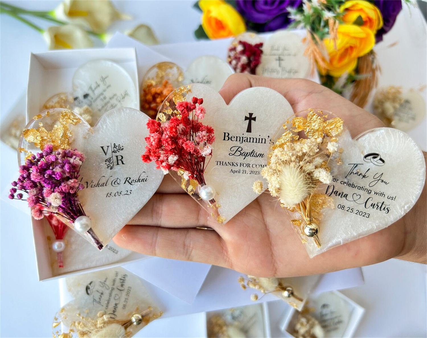 Personalized Magnet Favor for  - مراجعة Wedding Favor Box وسعره