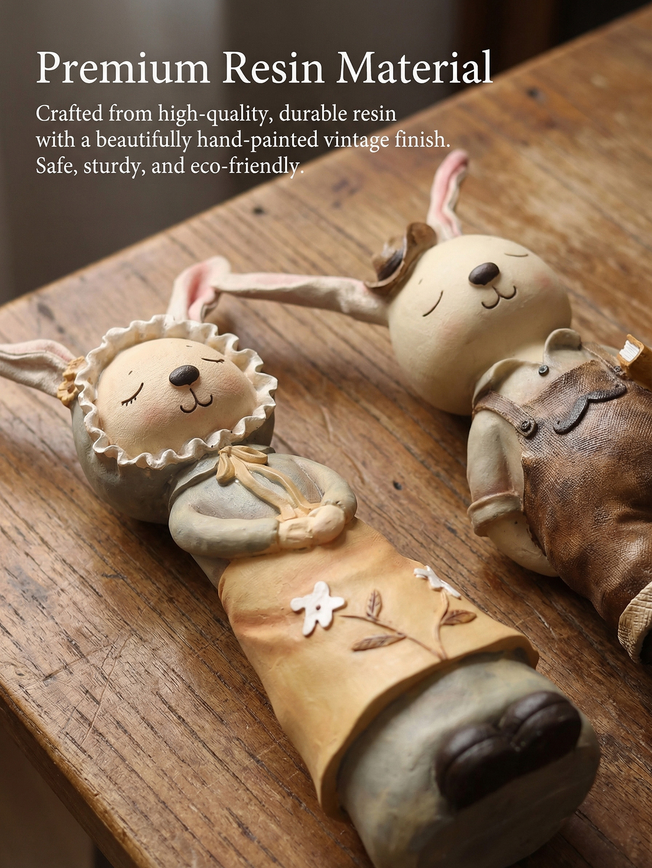 Vintage Resin Bunny Couple Fig - مراجعة Wedding Ceremony Supply وسعره