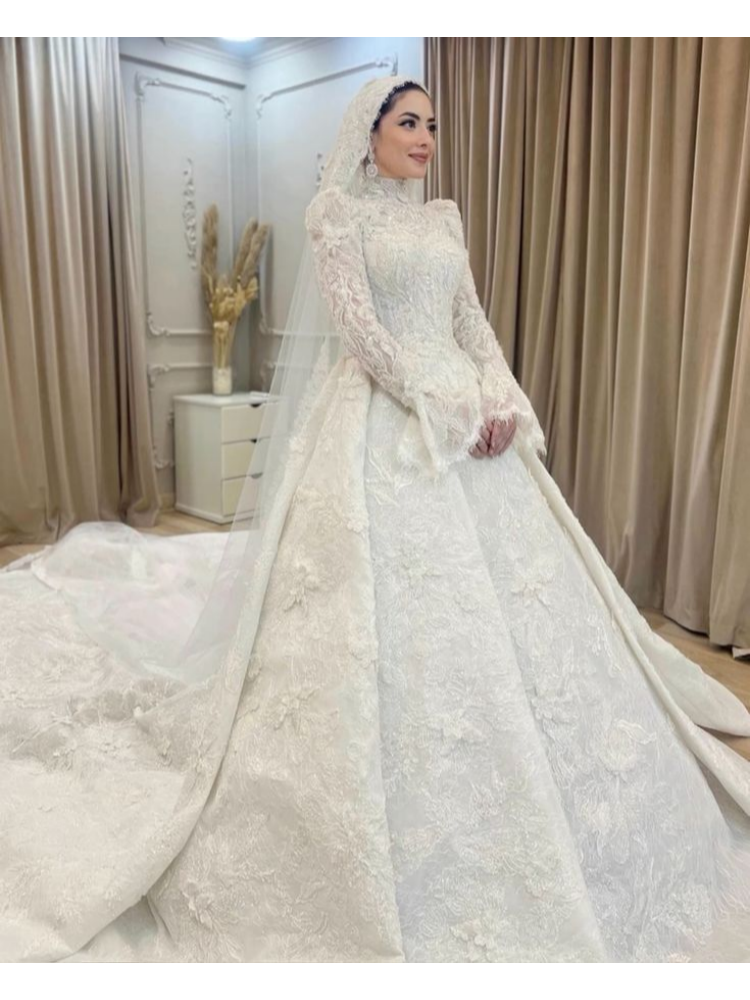 Customized 2026 White Muslim S - مراجعة Wedding Dress Supply وسعره
