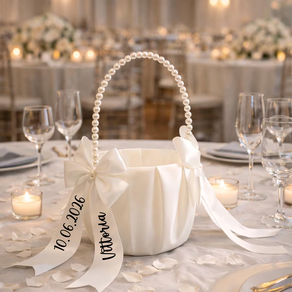 Custom Name Flower Girl Basket - مراجعة Wedding Ceremony Supply وسعره