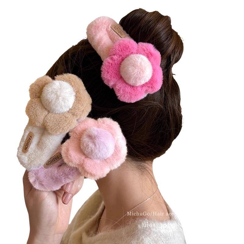 Girls Plush Flower Hair Clip C - مراجعة Wedding Solution وسعره
