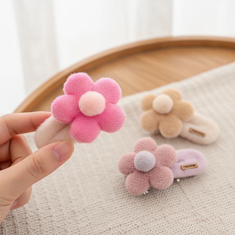 Girls Plush Flower Hair Clip C - مراجعة Wedding Solution وسعره