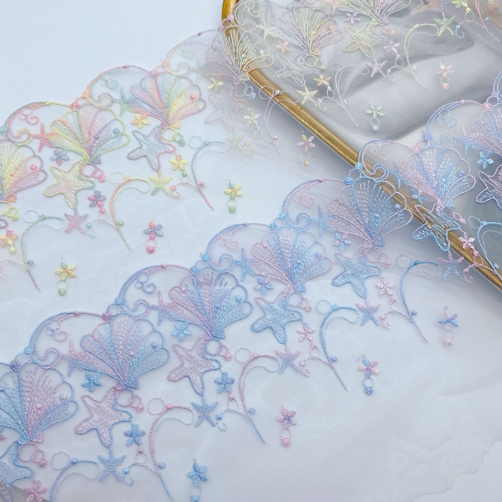 1 Yard 20cm wide Soft Mesh Emb - مراجعة Wedding Dress Supply وسعره